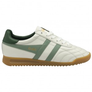 Gola Classics Stadium Sneakers Wit Groen Nederland | 240-ZDARIH