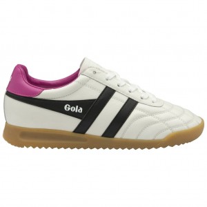 Gola Classics Stadium Sneakers Wit Zwart Roze Nederland | 703-BFARIS