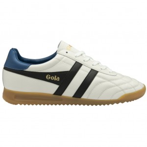 Gola Classics Stadium Sneakers Wit Zwart Blauw Nederland | 106-JMKRPT