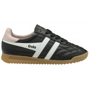 Gola Classics Stadium Sneakers Zwart Wit Roze Nederland | 162-MSJECW