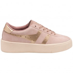 Gola Classics Super Court Metallic Sneakers Goud Nederland | 879-CFMHAK