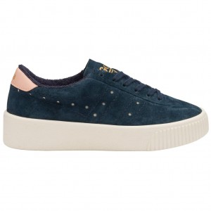 Gola Classics Super Court Suede Sneakers Donkerblauw Roze Nederland | 496-CFOIHG