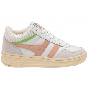 Gola Classics Swerve Sneakers Wit Roze Groen Nederland | 268-TCXAHQ