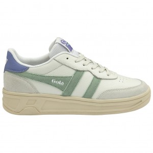 Gola Classics Topspin Sneakers Wit Groen Lavendel Nederland | 106-JYZSDW