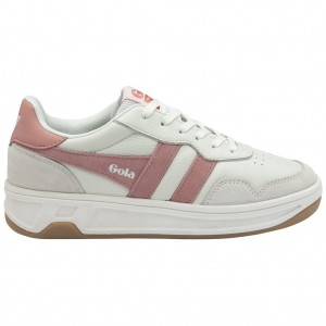 Gola Classics Topspin Sneakers Wit Roze Koraal Roze Nederland | 156-HPJASX