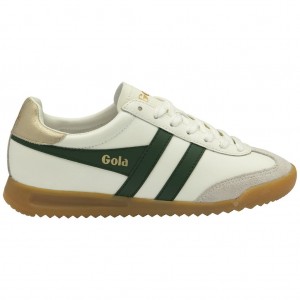 Gola Classics Torpedo Leather Sneakers Wit Goud Nederland | 607-FSQWUK