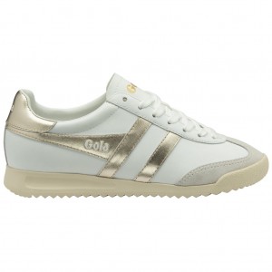Gola Classics Torpedo Mirror Sneakers Wit Goud Wit Nederland | 961-WRBGQN