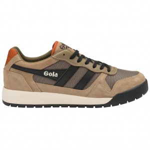 Gola Classics Trek Low Sneakers Zwart Oranje Nederland | 205-DIGXSP