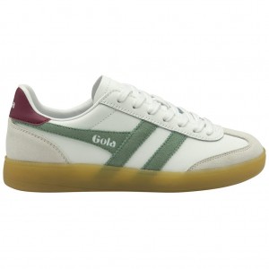 Gola Classics Viper Leather Sneakers Wit Groen Nederland | 963-HPEMLK