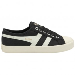 Gola Vegan Classics Coaster Shoes Zwart Wit Goud Nederland | 265-NHQMVA