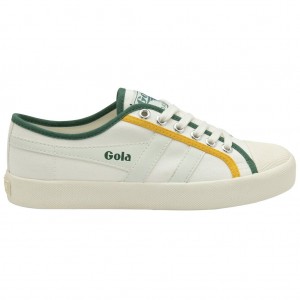 Gola Vegan Classics Coaster Smash Shoes Wit Donkergroen Nederland | 692-RBESJQ