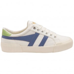 Gola Vegan Classics Rally Plimsoll Sneakers Wit Lavendel Groen Nederland | 098-QMBNJA