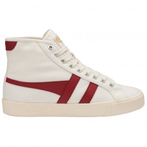 Gola Vegan Classics Tennis Mark Cox High Sneakers Wit Dieprood Nederland | 804-NWJORL