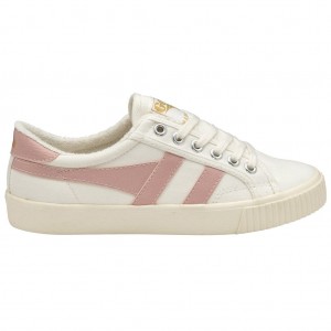 Gola Vegan Classics Tennis Mark Cox Sneakers Wit Roze Nederland | 873-WVYPZE