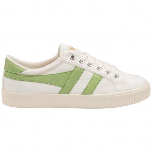 Gola Vegan Classics Tennis Mark Cox Sneakers Wit Groen Nederland | 396-ZIOMTE