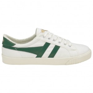 Gola Vegan Classics Tennis Mark Cox Sneakers Wit Donkergroen Nederland | 391-PJAUYM