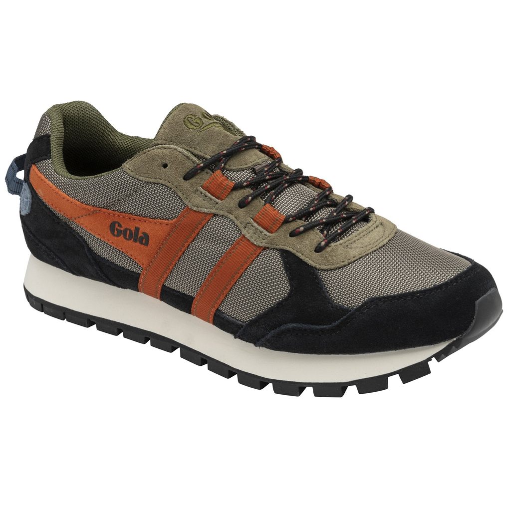 Gola Classics Altitude Sneakers Khaki Zwart Oranje Nederland | 801-NJAKSY