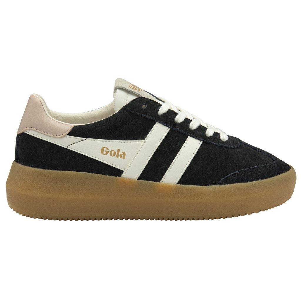 Gola Classics Athena Sneakers Zwart Wit Roze Nederland | 508-DZBHVN