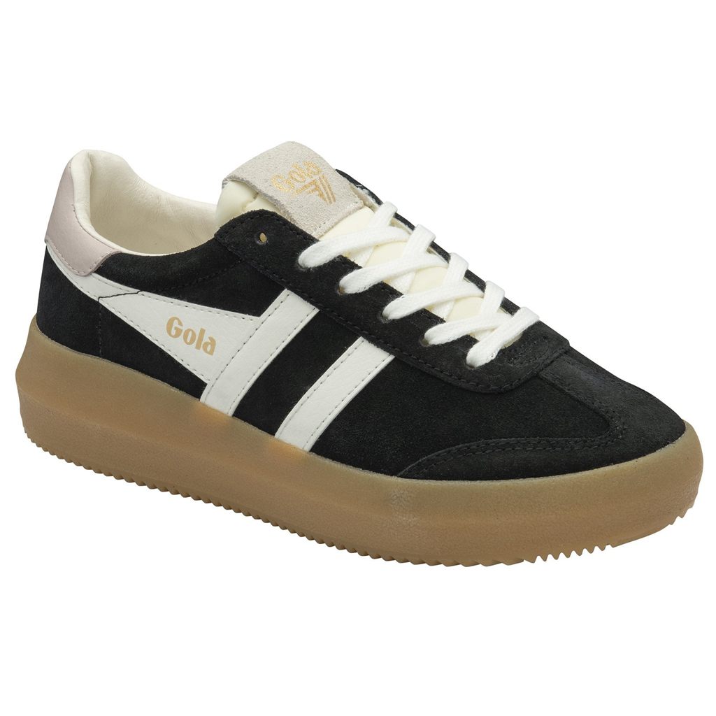 Gola Classics Athena Sneakers Zwart Wit Roze Nederland | 508-DZBHVN