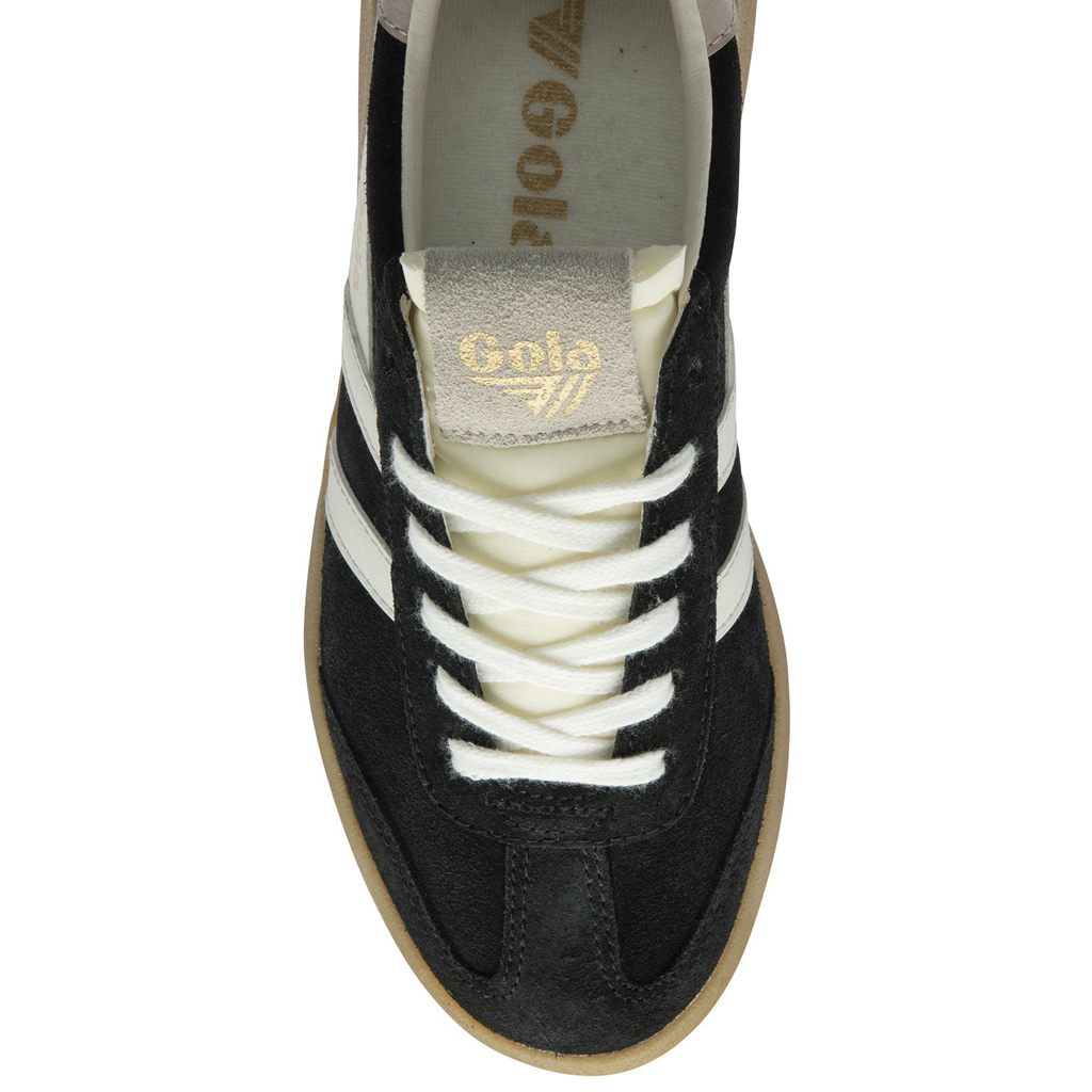 Gola Classics Athena Sneakers Zwart Wit Roze Nederland | 508-DZBHVN
