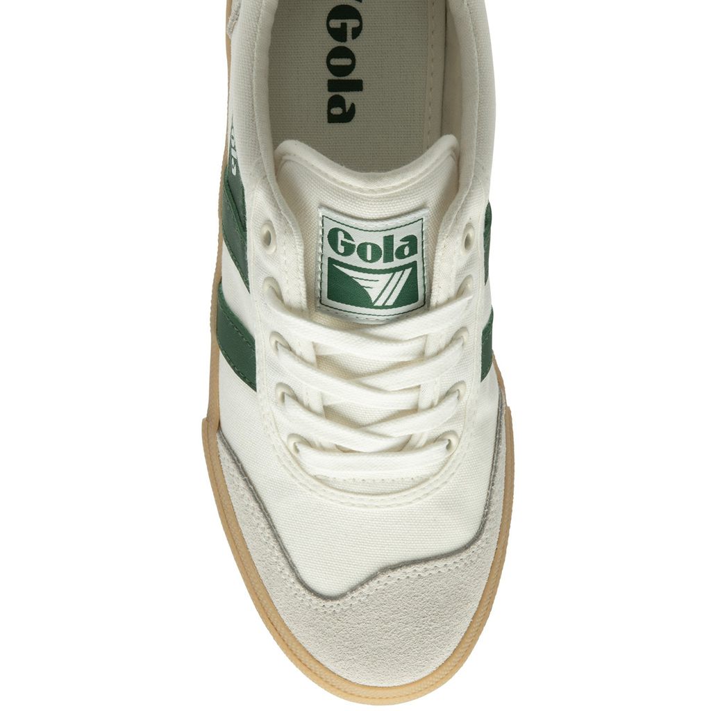 Gola Classics Badminton Plimsoll Sneakers Wit Groen Nederland | 247-QWEHUP