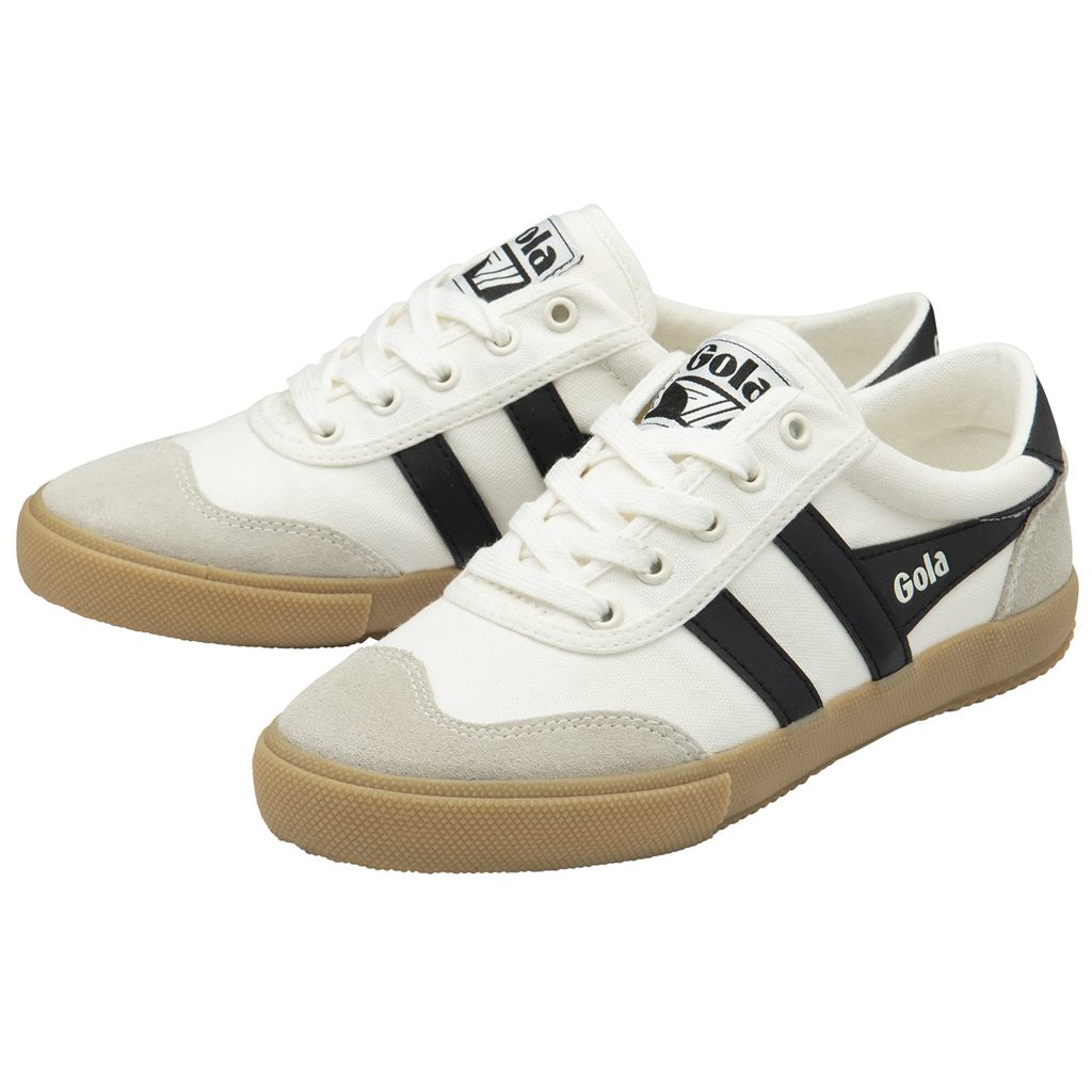 Gola Classics Badminton Plimsoll Sneakers Wit Zwart Nederland | 730-ZPBFWA