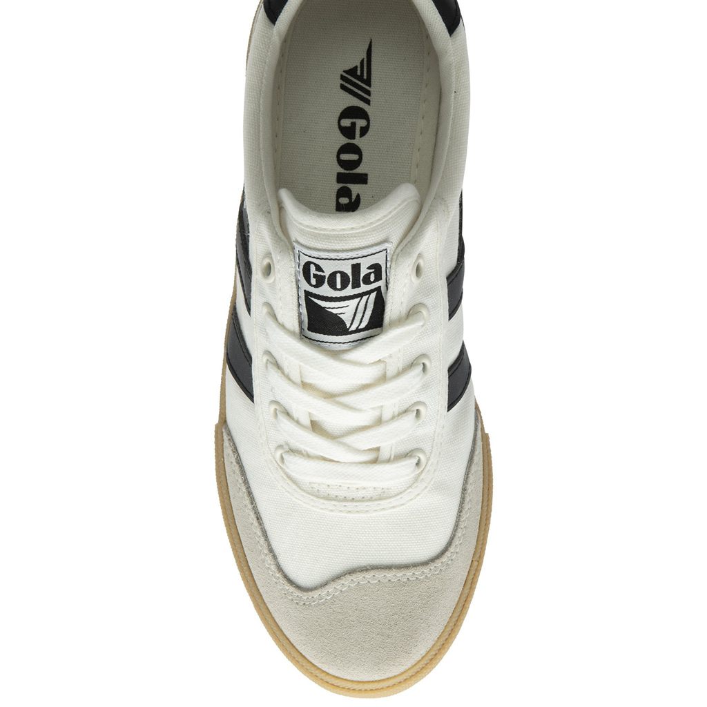 Gola Classics Badminton Plimsoll Sneakers Wit Zwart Nederland | 730-ZPBFWA