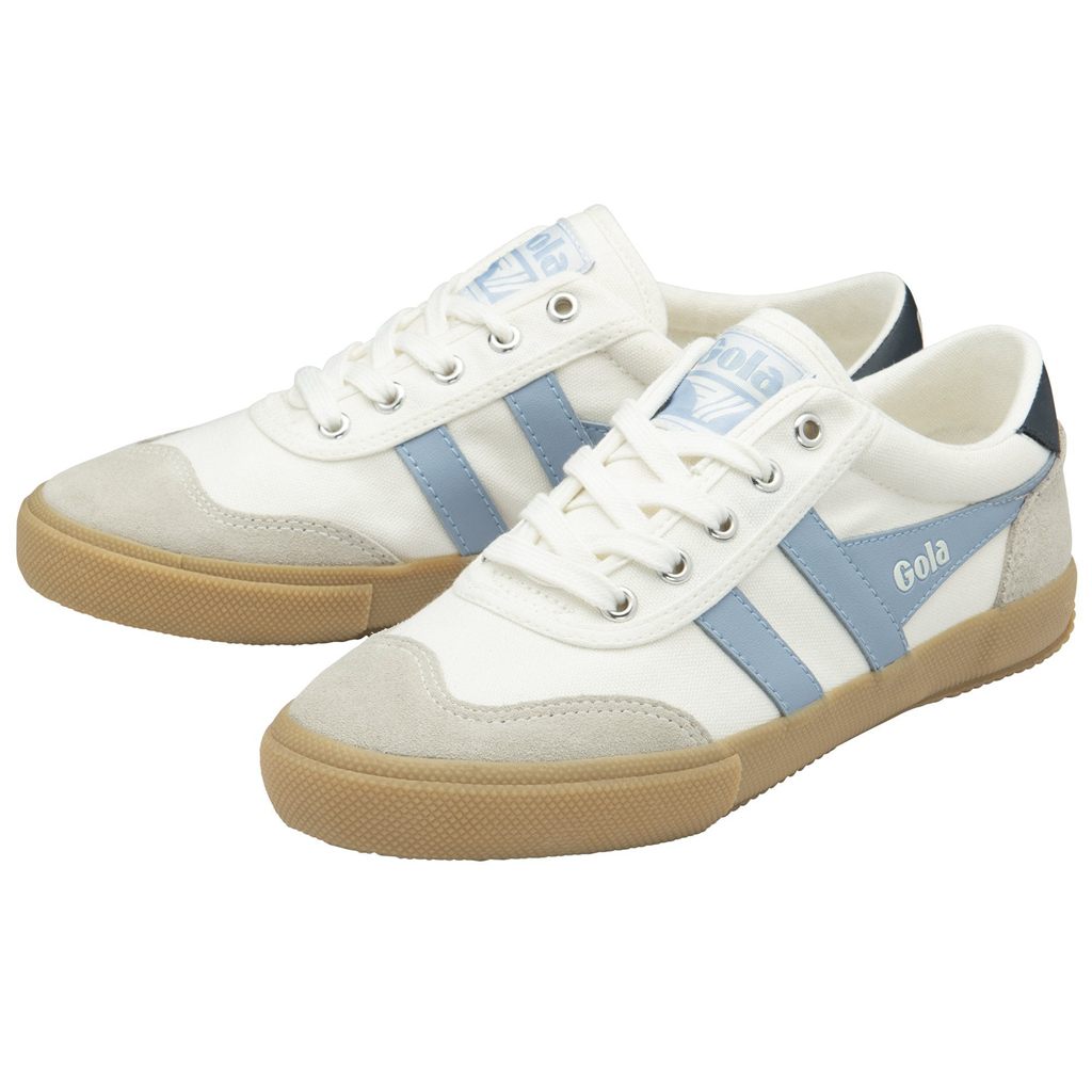Gola Classics Badminton Plimsoll Sneakers Wit Donkerblauw Nederland | 239-BLWENX