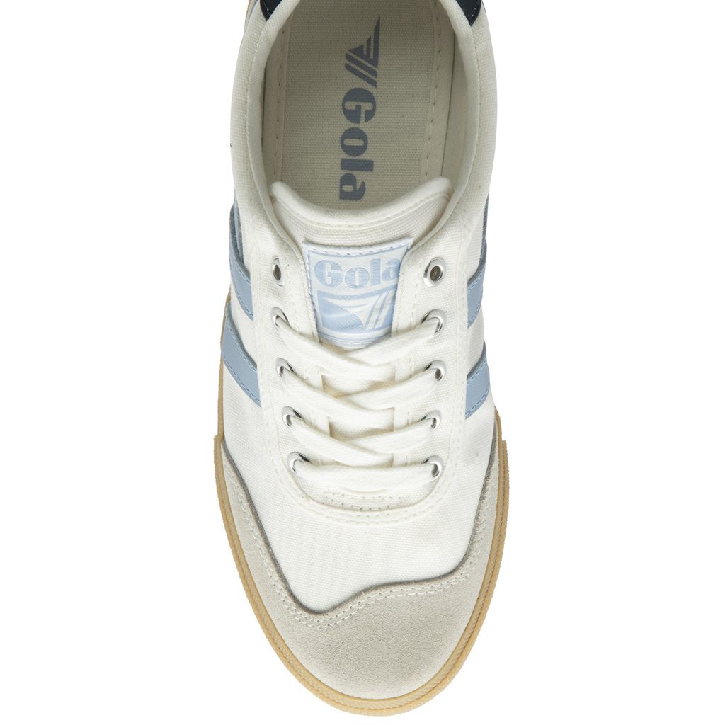 Gola Classics Badminton Plimsoll Sneakers Wit Donkerblauw Nederland | 239-BLWENX