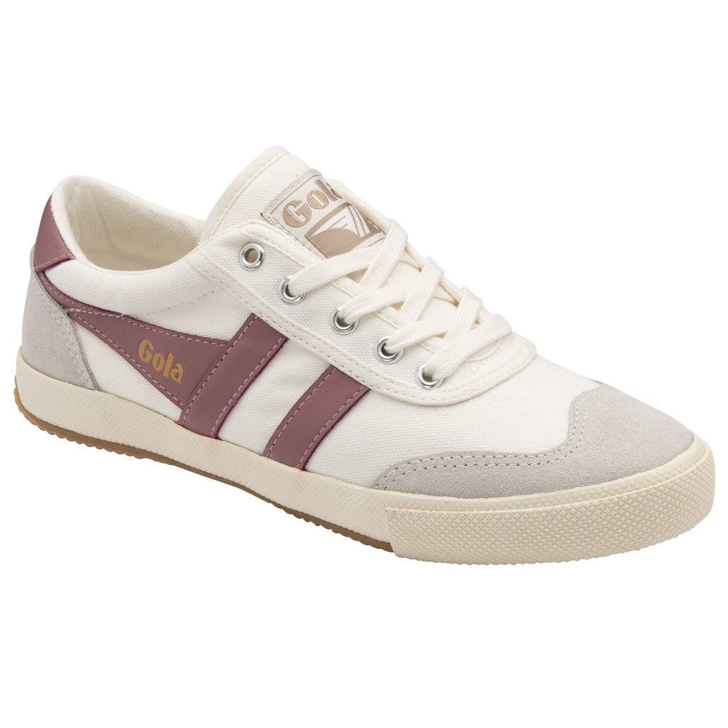 Gola Classics Badminton Plimsoll Sneakers Wit Roze Nederland | 356-VYLPJD
