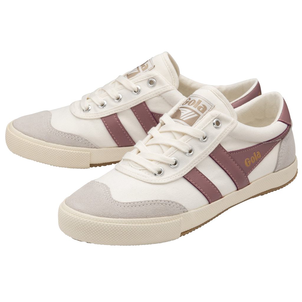 Gola Classics Badminton Plimsoll Sneakers Wit Roze Nederland | 356-VYLPJD