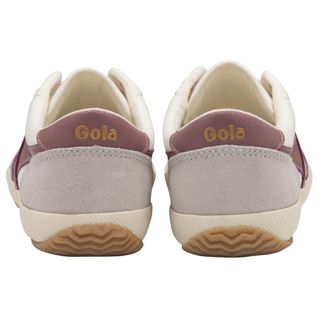 Gola Classics Badminton Plimsoll Sneakers Wit Roze Nederland | 356-VYLPJD