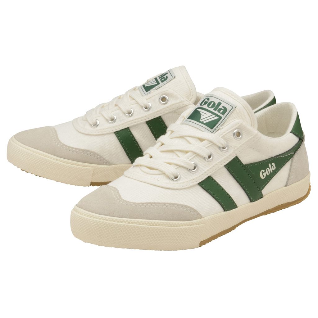 Gola Classics Badminton Plimsoll Sneakers Wit Groen Nederland | 056-RAHTJX