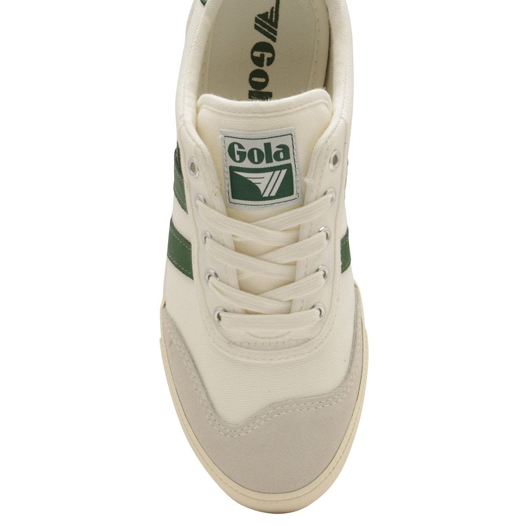 Gola Classics Badminton Plimsoll Sneakers Wit Groen Nederland | 056-RAHTJX