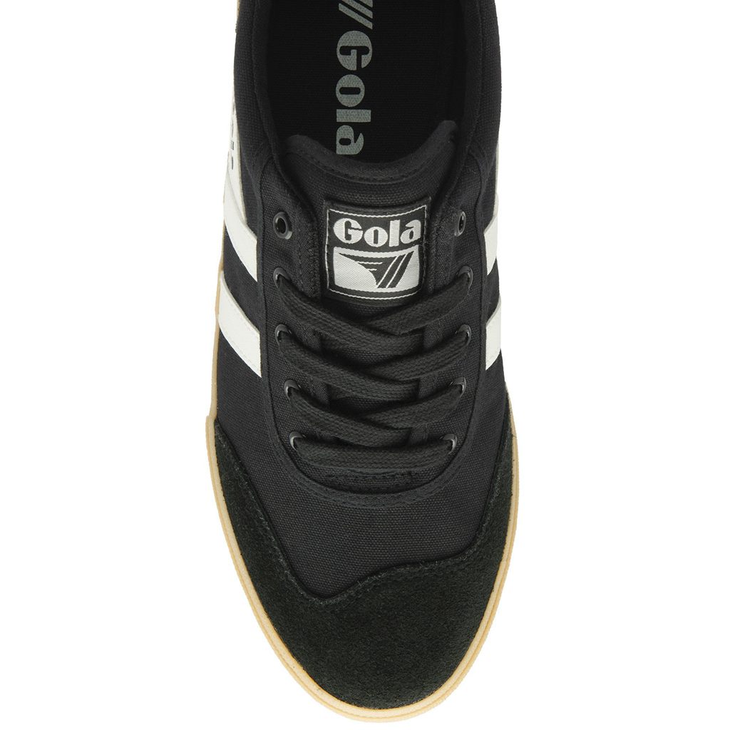 Gola Classics Badminton Plimsoll Sneakers Zwart Wit Nederland | 271-JNVCXT