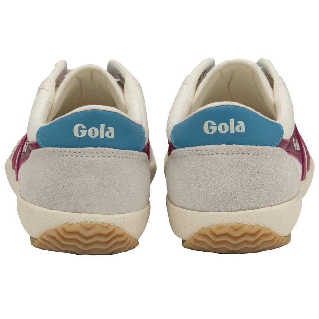 Gola Classics Badminton Sneakers Wit Fuchsie Nederland | 472-FBWAUE