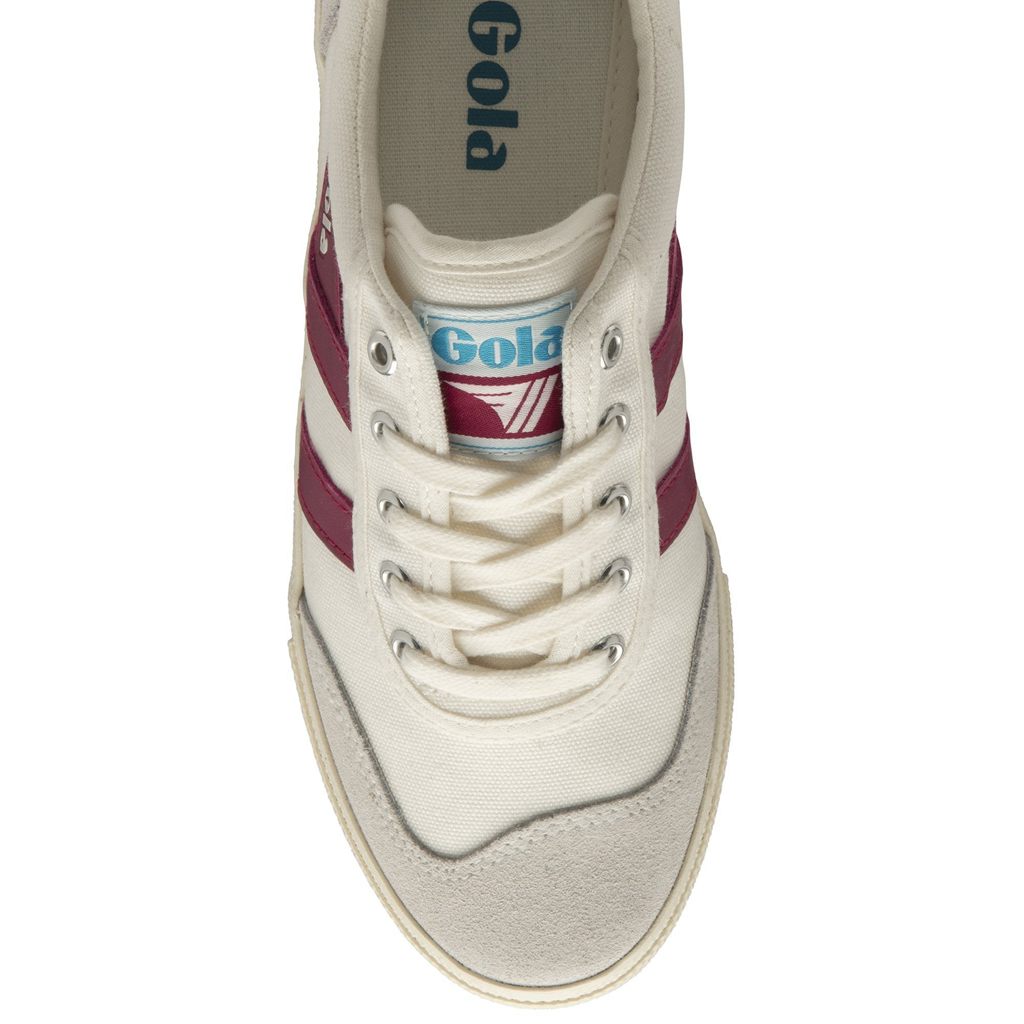 Gola Classics Badminton Sneakers Wit Fuchsie Nederland | 472-FBWAUE