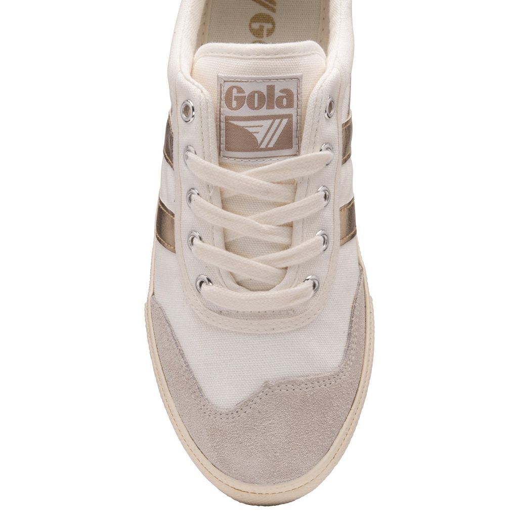 Gola Classics Badminton Sneakers Wit Goud Nederland | 120-VZWIBP