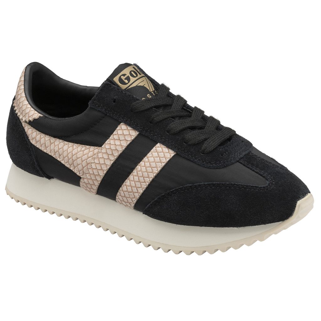 Gola Classics Boston '78 Snake Sneakers Zwart Roze Nederland | 594-QRWUSH