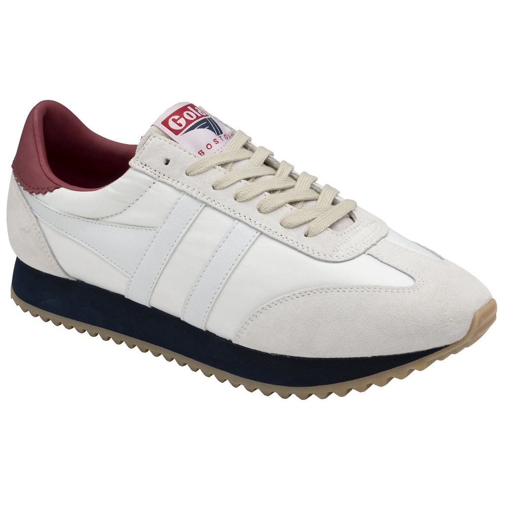 Gola Classics Boston '78 Sneakers Wit Donkerblauw Dieprood Nederland | 402-DAFUJM