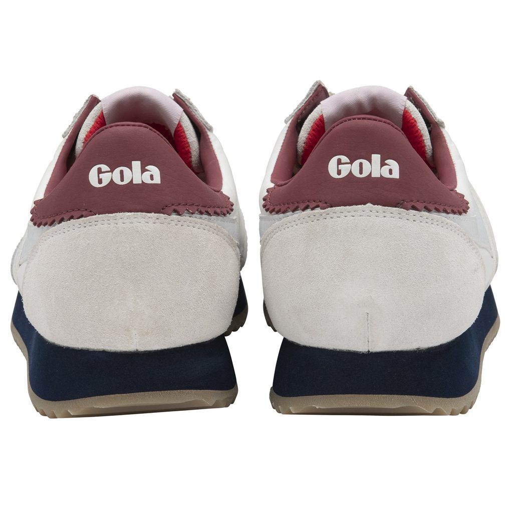 Gola Classics Boston '78 Sneakers Wit Donkerblauw Dieprood Nederland | 402-DAFUJM
