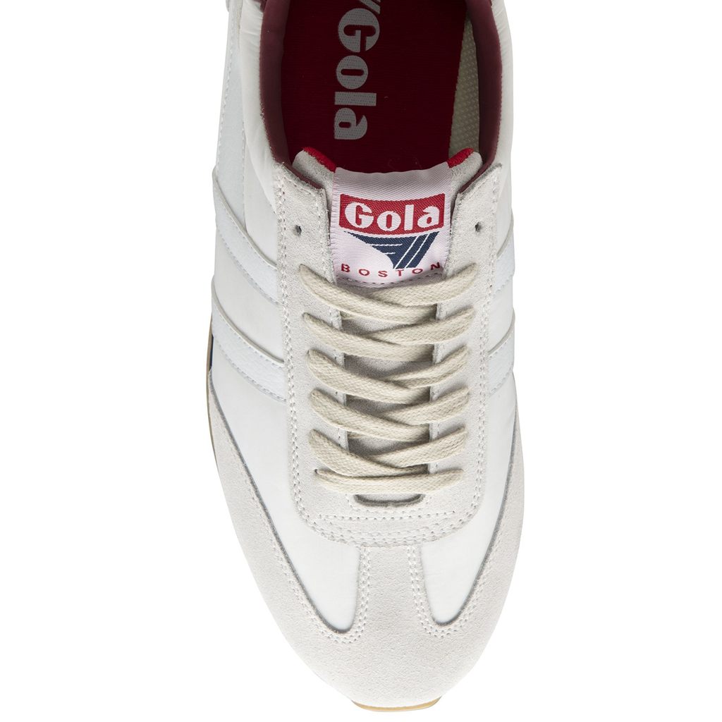 Gola Classics Boston '78 Sneakers Wit Donkerblauw Dieprood Nederland | 402-DAFUJM