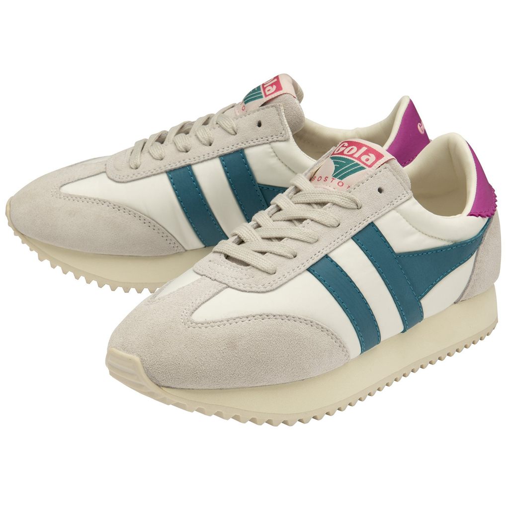 Gola Classics Boston '78 Sneakers Wit Fuchsie Nederland | 715-CJKOZF