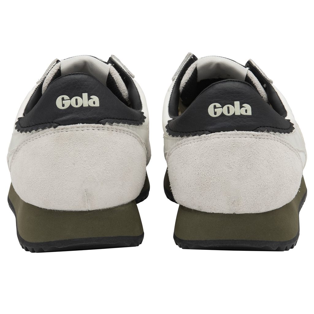 Gola Classics Boston '78 Sneakers Wit Khaki Zwart Nederland | 809-YJUSRW