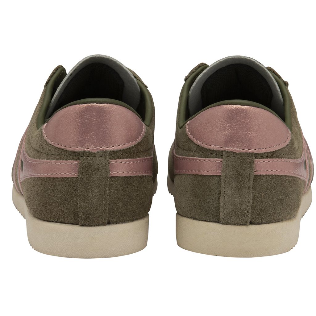 Gola Classics Bullet Flame Sneakers Khaki Roze Nederland | 615-KTBNEP