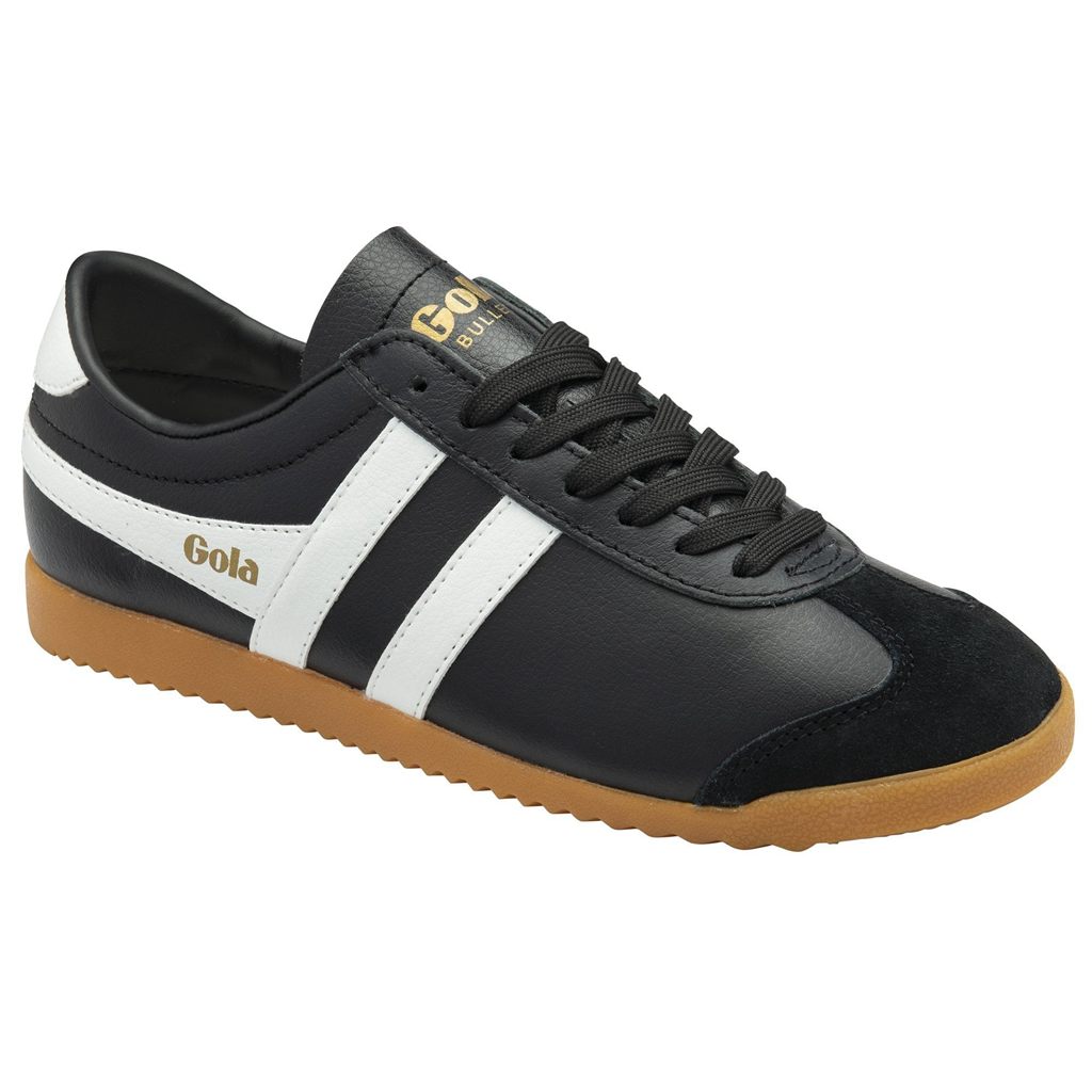 Gola Classics Bullet Leather Sneakers Zwart Wit Nederland | 356-HIZNKL