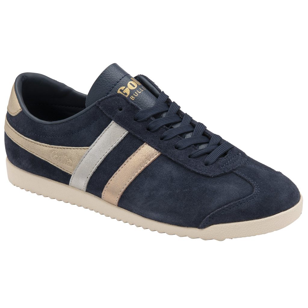 Gola Classics Bullet Mirror Trident Sneakers Donkerblauw Zilver Goud Nederland | 093-NRAQOD