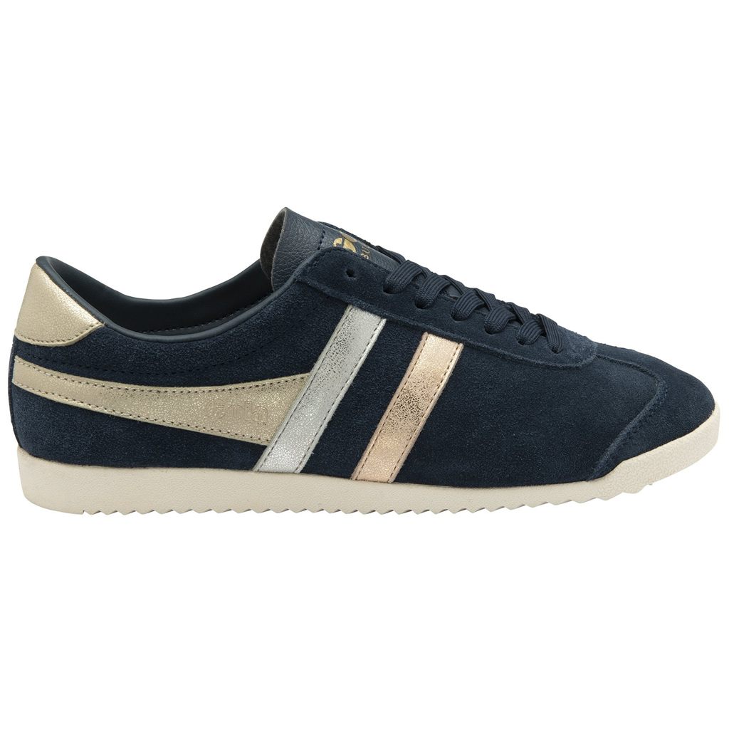 Gola Classics Bullet Mirror Trident Sneakers Donkerblauw Zilver Goud Nederland | 093-NRAQOD