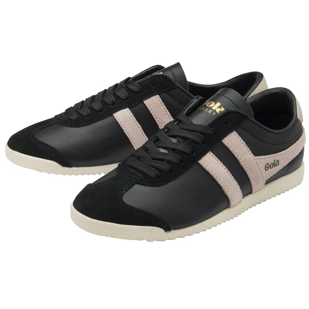 Gola Classics Bullet Pure Sneakers Zwart Roze Grijs Nederland | 956-GEUXMD