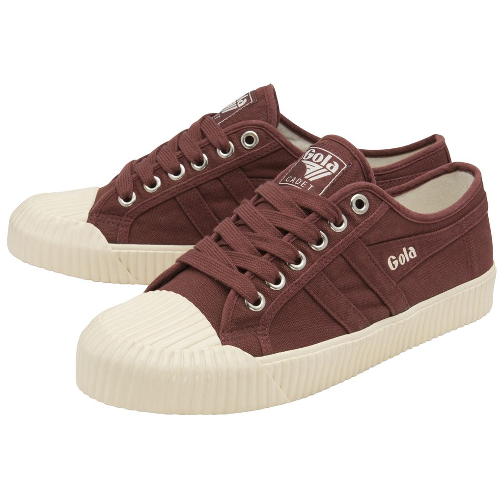 Gola Classics Cadet Plimsoll Shoes Bordeaux Wit Nederland | 976-NMAVWK